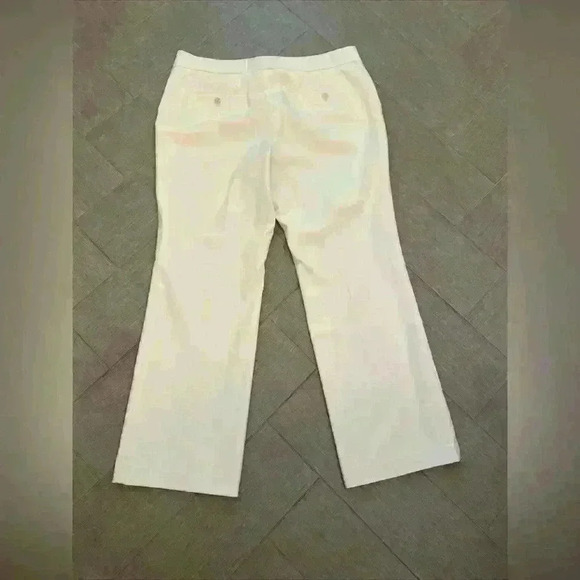 Talbots Signature Boot Pants‎ Size 14 Petite 14P Cream - Picture 6 of 6
